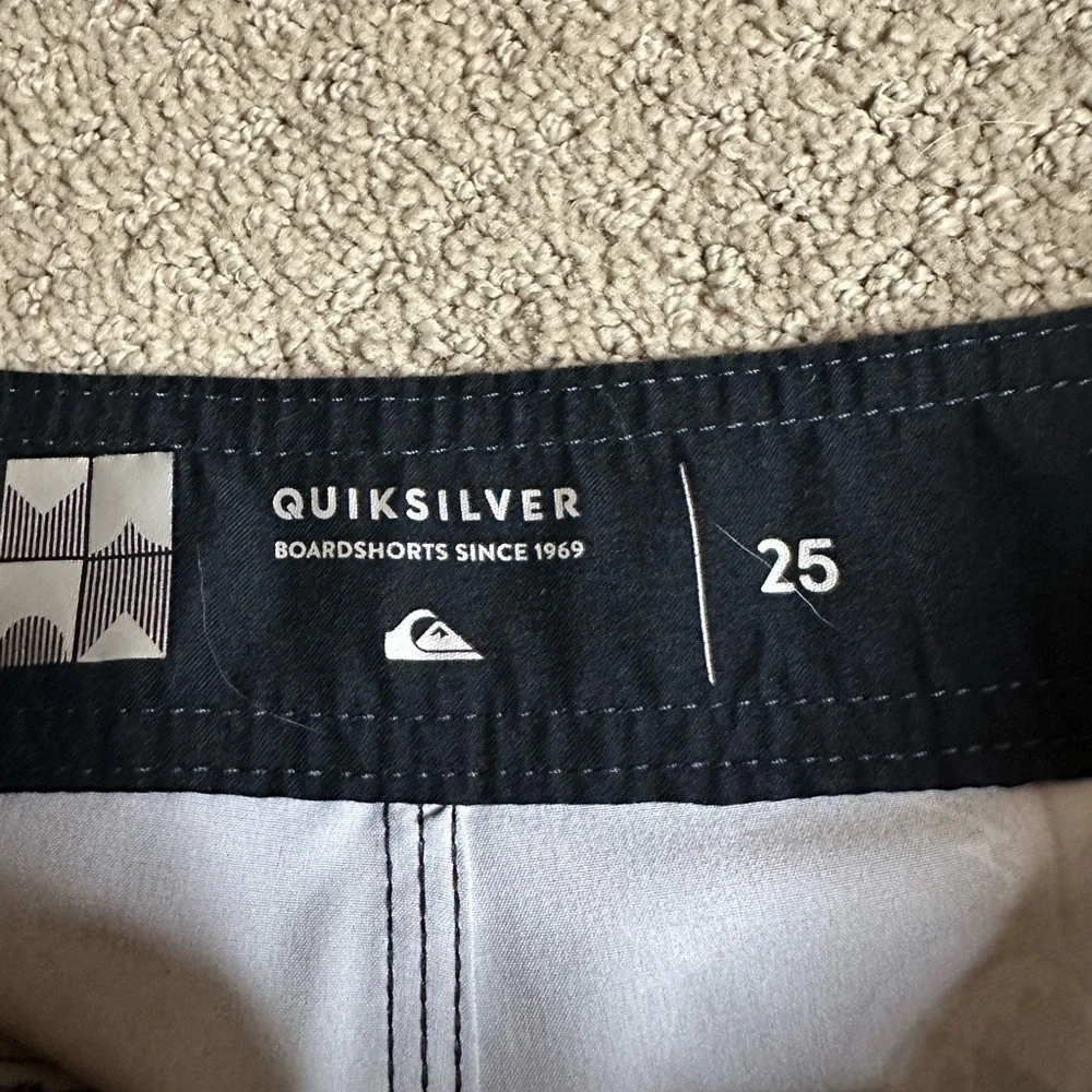 Quiksilver Black and Gray Board Shorts